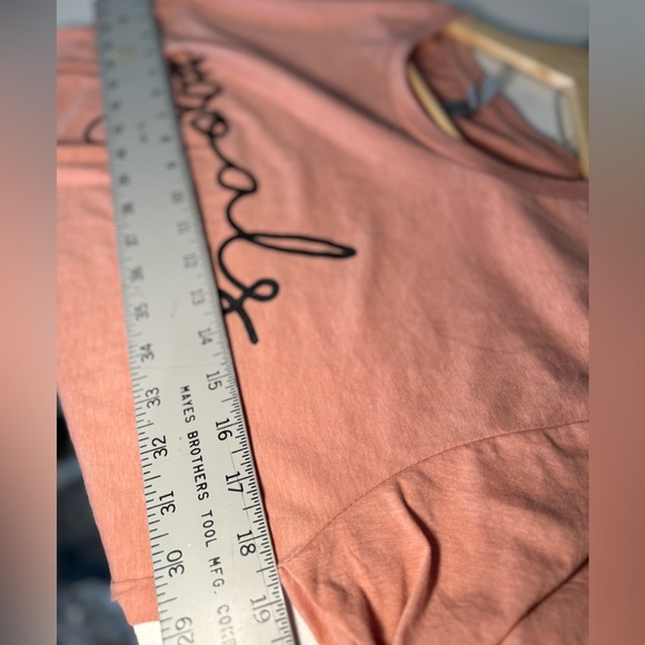 Hashtag Goals Baby Tee - Light Pink Crop Top Short Sleeve SZ SMALL - LARGE NWT! - Picture 10 of 11